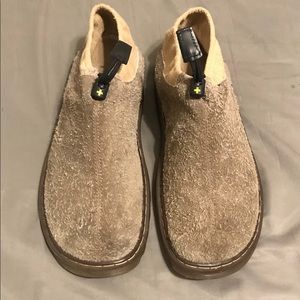 Dr Martens Suede Black/Brown Natural Slipon